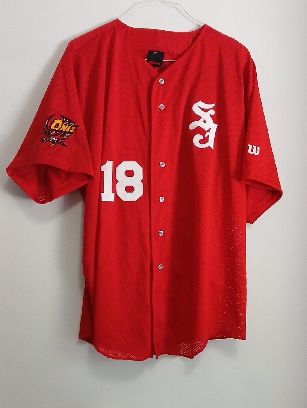 St. Joes Owls LDATL Latrobe-Derry Teener League Youth Baseball Jersey Shirt-XXL